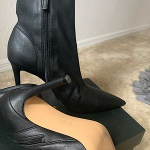 ZARA boots leather